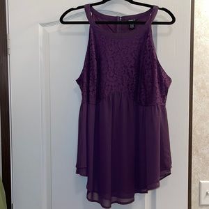 Purple dress tank